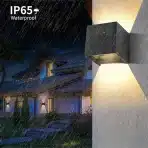 LEDMO 20 W LED Stenska Luč za Zunanjo in Notranjo Uporabo - 2 Kos - slika 2