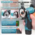 Mini kotni brusilnik WingFly, dve bateriji - slika 4