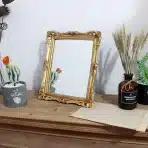 Funly mee Vintage 24 x 28 cm Dekorativno Ogledalo v Zlati - slika 5