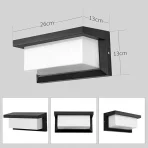 Lightsjoy LED zunanja stenska luč, topla bela 3000K, IP66 - slika 2