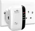 Gubbett WLAN ojačevalnik 300 Mbit/s 2,4 GHz WiFi Booster z načinom