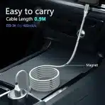 Magnetni USB-C Kabel, Samodejno Navijanje, Hitro Polnjenje - slika 3