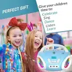 KLIM Candy otroški boombox – CD predvajalnik z lučkami - slika 2