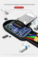 Mcdodo USB Kabel Lightning 90° LED, 1.8m Črn - slika 3