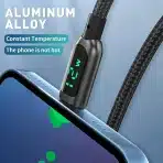 AICase USB do Lightning Kabel z LED Zaslonom, 3x Hitrejše Polnjenje - slika 5