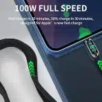 AICase USB C to Lightning Kabel 5M z LED Zaslonom - slika 2