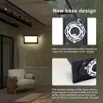 Lightsjoy LED zunanja stenska luč, topla bela 3000K, IP66 - slika 3