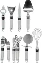 9-delni komplet kuhinjskih pripomočkov iz nerjavečega jekla - slika 3