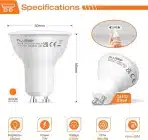 ALUSSO 7W GU10 LED žarnice, topla bela 3000K - 4 kosi - slika 2