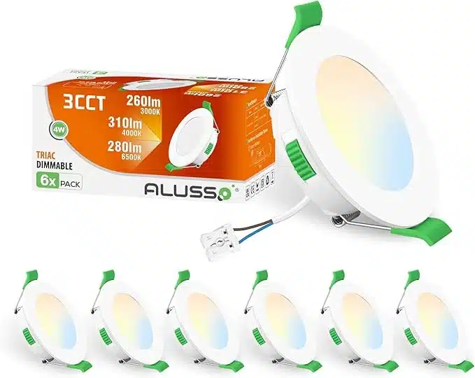 ALUSSO LED Vgradni reflektorji 4 W, nastavljiva svetlost - 6 kosov zadnjikos 1 ALUSSO LED Vgradni reflektorji 4 W, nastavljiva svetlost - 6 kosov - slika 1
