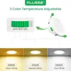 ALUSSO LED Vgradni reflektorji 4 W, nastavljiva svetlost - 6 kosov - slika 4