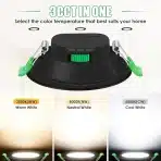 ALUSSO LED vgradni zatemnljivi reflektorji, 68 mm, 7 W - 6 kosov - slika 2