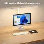 APMIEK dvojna LED nastavljiva namizna svetilka - slika 4