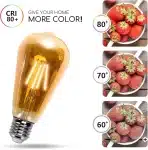Aigostar edison vintage žarnice E27, 8 W LED - 5 kosov - slika 2