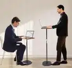 DFENG nastavljiva stoječa miza računalniška miza, 46-120 cm - slika 2