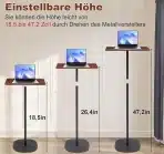 DFENG nastavljiva stoječa miza računalniška miza, 46-120 cm - slika 4