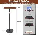 DFENG nastavljiva stoječa miza računalniška miza, 46-120 cm - slika 3