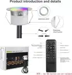 GEYUEYA LED vodoodporni talne reflektorji z WiFi in Bluetooth nadzorom - 30 kosov - slika 4