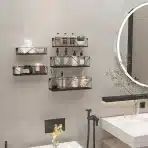 HORLIMER set 5 plavajočih polic s kovinskimi palicami - slika 4