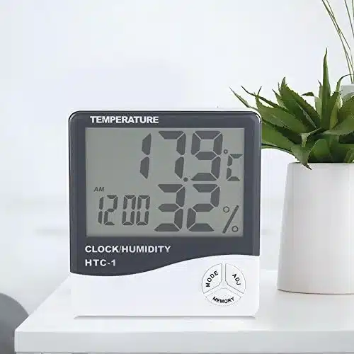 Hztyyier Digitalni termometer in higrometer zadnjikos 1 Hztyyier Digitalni termometer in higrometer - slika 1