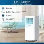 KLIM K9000 3-v-1 mobilna klimatska naprava - slika 2