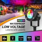 Ledmo 20 W RGB LED vrtna svetilka - 2 kosa - slika 4