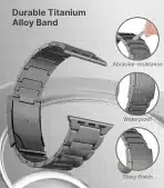 MoKo Titanov zapestni trak za Apple Watch Ultra 2 - slika 4