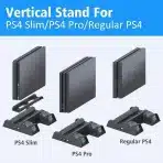 OIVO PS4 vertikalno stojalo s hladilnikom in polnilno postajo - slika 2