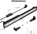 Onforu 24 W LED črna UV usmerjevalna luč z napajalnikom - 2 kosa - slika 4