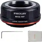 PHOLSY M42 na EOS RF-mount adapter združljiv z M42 objektivi - slika 3