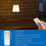 Postlucky solarna namizna brezžična LED lučka za zunanjo uporabo - slika 2