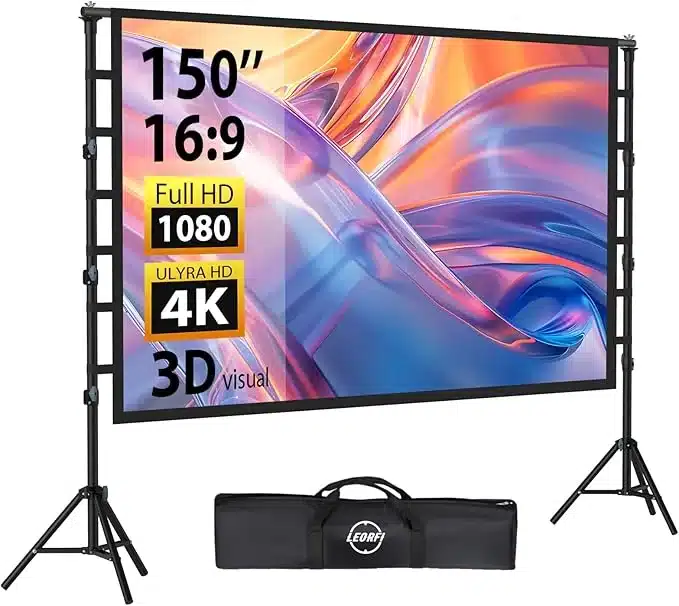 Projekcijsko platno LEORFI 150'' s pregibnim stojalom zdanjikos 1 Projekcijsko platno LEORFI 150'' s pregibnim stojalom - slika 1