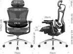 SIHOO Doro C300 ergonomski pisarniški stol z 3D nasloni za roke - slika 5