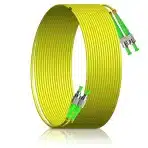 ST/APC-ST/APC SM DX LSZH 3.0mm notranji optični kabel - 20m