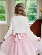 Trudge dekliški pleteni bolero kardigan z gumbi - slika 2