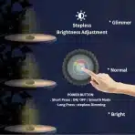 Uffoo brezžična zatemnilna LED baterijska namizna svetilka - slika 4