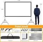 VISULAPEX 100-palčno platno za projektor HD 4K - slika 2