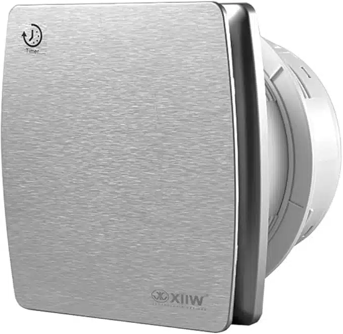 XIIW Kopalniški Ventilator 100 mm, Srebrni zadnjikos 1 XIIW Kopalniški Ventilator 100 mm, Srebrni - slika 1