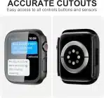 Zaščitna ohišja z zaščitno stekleno folijo za Apple Watch 45mm - 2 kosa - slika 4