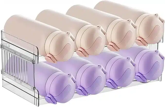 Zožljiv plastični regal za 8 steklenk zdanjikos 1 Zožljiv plastični regal za 8 steklenk - slika 1