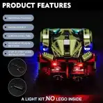 BrickBling LED svetlobni komplet za Lego Speed Champions Lamborghini V12 Vision GT - slika 4