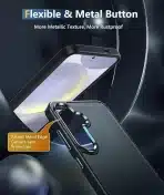 FNTCASE etui za Samsung Galaxy S24 Plus + Zaščitno steklo (Mat Črna) - slika 3