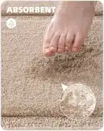 Kopalniška nedrseča preproga bež, 40 x 60 cm - slika 5