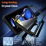 TAURI 3-v-1 Ovitek za Samsung Galaxy S24 FE (Črn) - slika 3