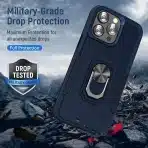 UKLCCU etui za iPhone 15 Pro Max z nastavljivim stojalom - slika 4