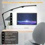 AILBTON LED namizna svetilka s sponko in nastavljivim kotom - slika 4