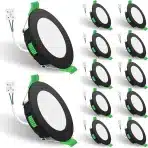 ALUSSO LED vgrajeni dimabilni stropni usmerjevalni reflektorji 4 W 68 mm - 12 kosov