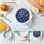 Arboleaf digitalna kuhinjska tehtnice z aplikacijo, 10 kg - slika 4