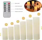 Flameless LED sveče na baterije, set 9 sveč - slika 2