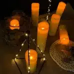 Flameless LED sveče na baterije, set 9 sveč - slika 3